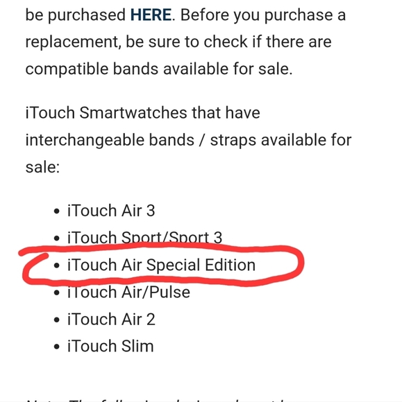 BIG PRICE DROP!!  iTouch Air Special Edition Fitness Smartwatch - Picture 11 of 11